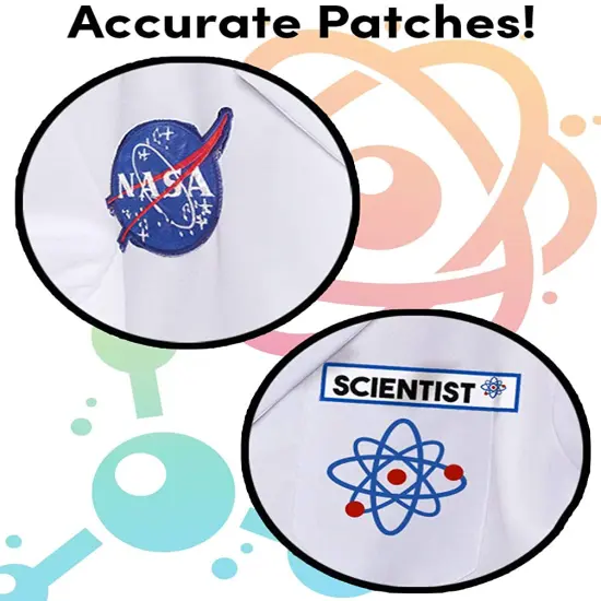 UNDERWRAPS Kid's Children's Rocket Scientist Lab Coat Costume Childrens Costume, Multi, Large {2}