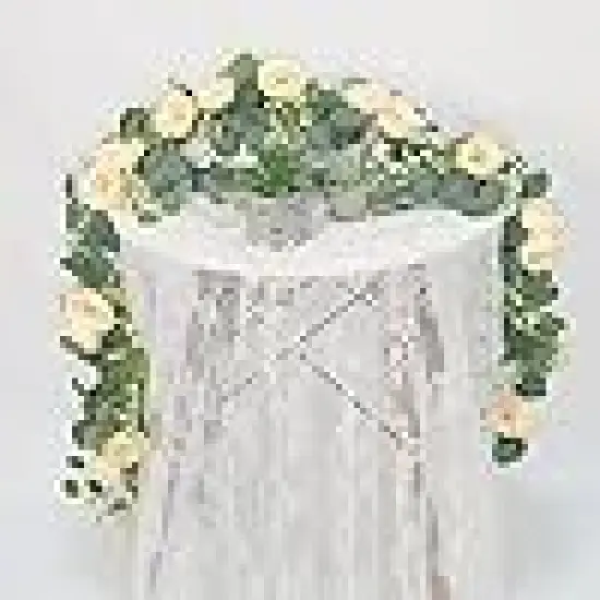 Rose Flower Greenery Garland Floral Vines for Wedding Home Party Table Runner Decor {3}