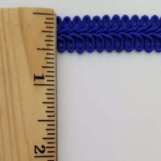 1/2" Chinese French Braid Gimp Trimming - 12 Continuous Yards - Many Colors! Royal blue {2}