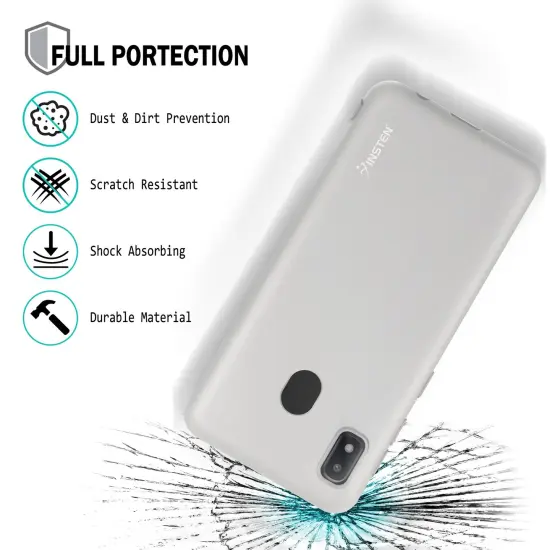 For Samsung A10e Case, Matte Clar Soft Flexible TPU Ultra Slim Phone Case Skin, Anti-Scratch Anti-Fingerprint Shockproof Compatible with Samsung Galaxy A10E 5.8 Inch 2019 by Insten Clear {2}