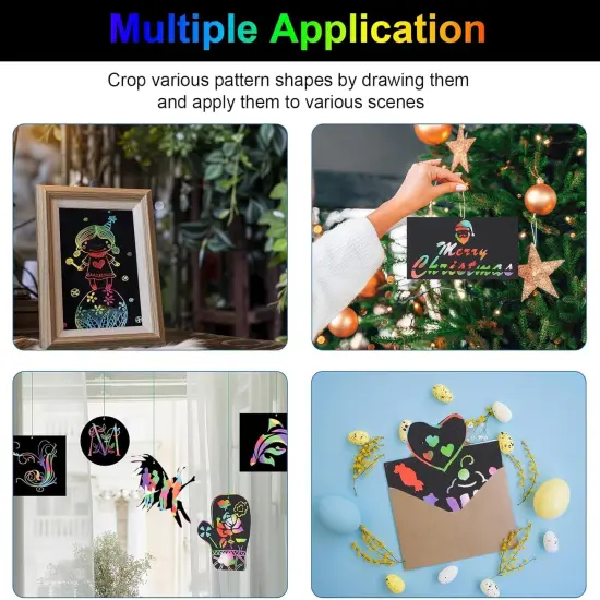 Scratch Art Paper Rainbow {4}