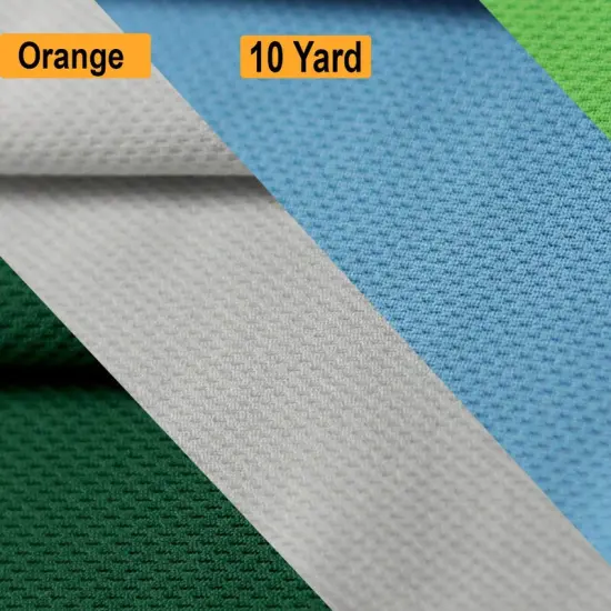 Mock Mesh Poly Fabric Orange {1}