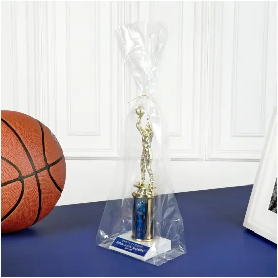 Plymor 6" x 4" x 20" (Pack of 100), 1 Mil Gusseted Plastic Bags {5}