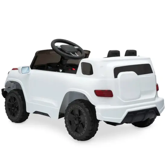 Best Choice Products 6V Kids Ride On Car Truck w/ Parent Control, 3 Speeds, LED Headlights, MP3 Player, Horn White {4}