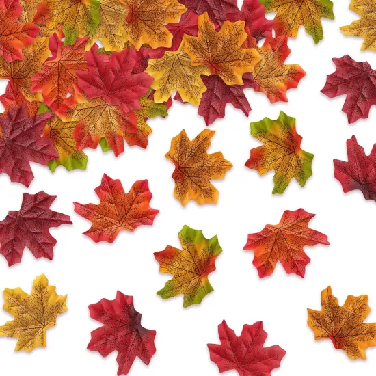 320PCS Artificial Fall Maple Leaves {1}