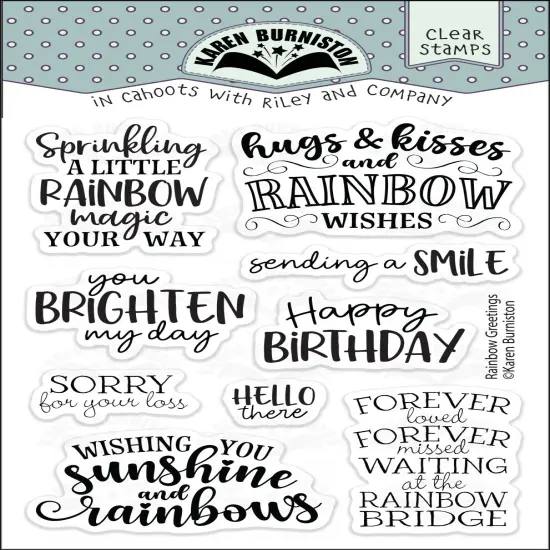 Karen Burniston Dies-Rainbow Greetings {1}