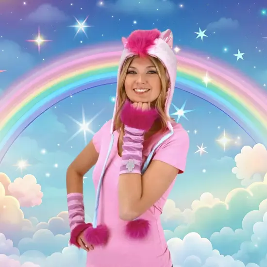 My Little Pony Pinkie Pie Hoodie Hat Costume Accessory {5}