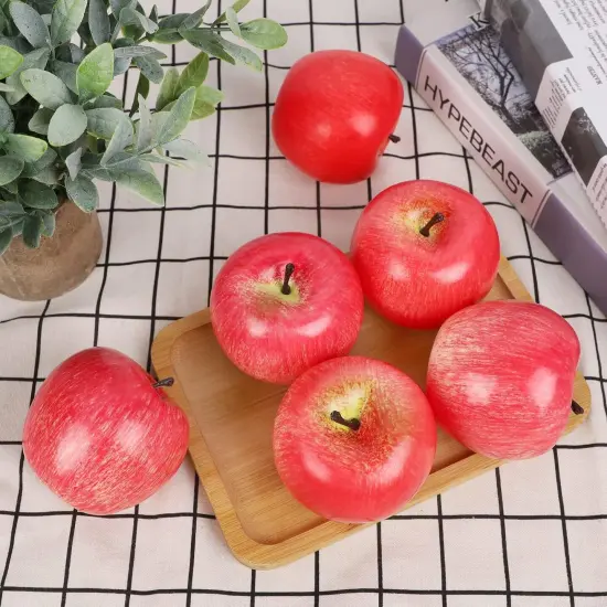 Fake Fruit Artificial Apples, Set of 6 {3}