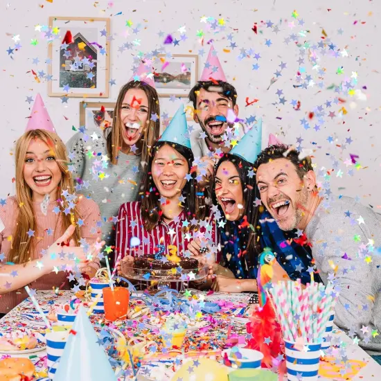 30g 6mm Stars Table Confetti {4}