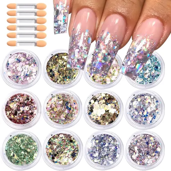 Holographic Chunky Nail Glitter {1}