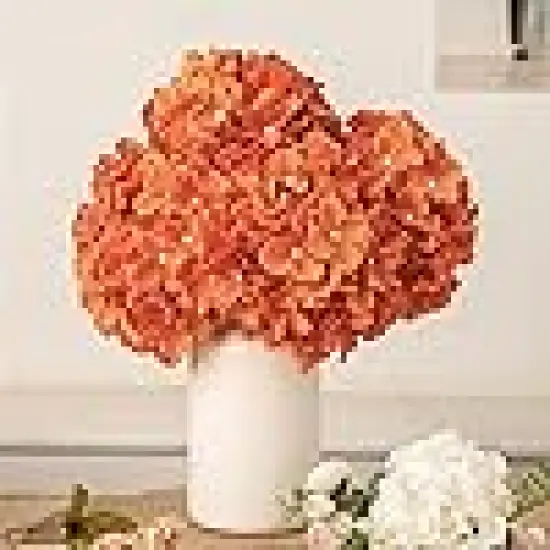 Heads with Stems Fake Hydrangeas Flowers {4}