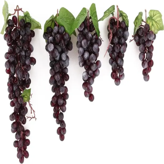 2PCS Purple Grapes - Fake Fruit {8}