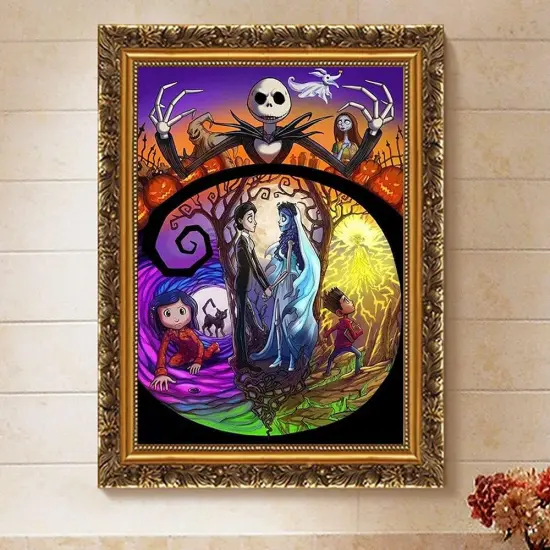 Diamond Painting Jack and Sally Halloween {2}