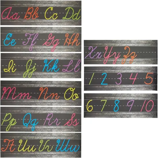 Numbers Bulletin Board Borders for Classroom (21x6 inches) - Pack of 9 - Classroom Decor {1}
