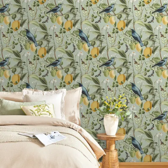NEXT Fruit Tree Summer Sage Wallpaper {1}