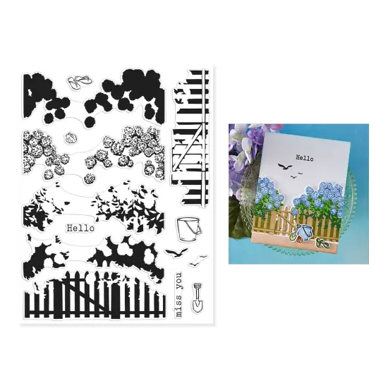 Hero Arts Clear Stamps 4"X6"-Coastal Blooms HeroScape {3}