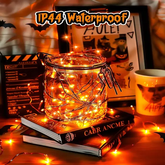 33Ft 100 LED Halloween USB Fairy Lights Twinkle String Lights with Remote {2}
