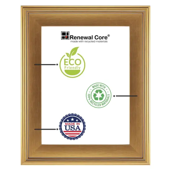 Cardinali Plein Aire Frame, Gold 9x12", 3 Pack &ndash; 3" Wide Moulding with Raised Edge 1/2" Rabbet Depth, Classic Canvas Frame for Painting or Artwork, Made in USA {4}