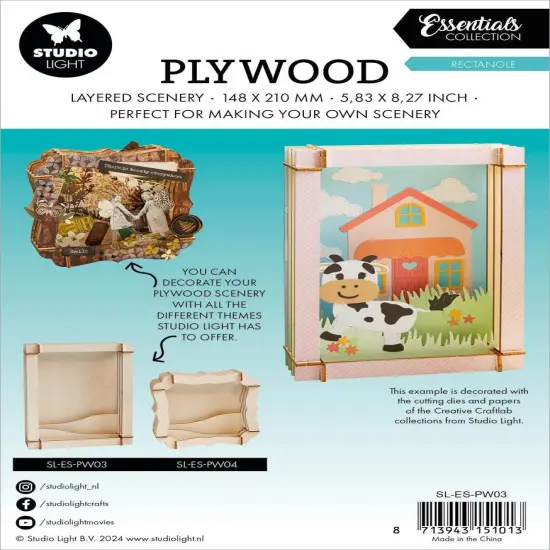 Studio Light Essentials Plywood-Nr. 03, Rectangle {3}