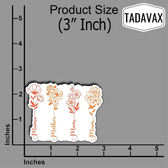 (3Pcs) Mama Mother Mom Mum Sticker, Pretty Mom Mama Decal, Celebrate Your Mom Gigi Love, Gifts for Grandma Mum Decoration for Books Laptops Phones Waterproof Vinyl for Water Bottle Stickers 3x2.5 Inch {2}