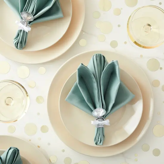 36 Pack Plastic Diamond Rings for Bridal Shower Game, Bulk Set for Bachelorette Party Favors (1 x 1.5 In) Silver {2}