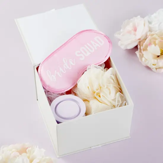 12 Pack Bachelorette Party Favors Eye Mask Set with "Future Mrs" and "Bride Squad" Masks for Sleeping, Accessories (4 x 8 In) Pink {2}