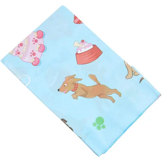 3 Pack Puppy Dog Themed Party Tablecloth (54 x 108 in, Rectangle) Blue {6}