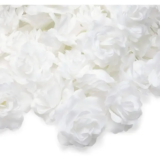 Rose Flower Heads, Artificial Flowers for Decor and DIY Crafts (White, 60 Pack) {4}