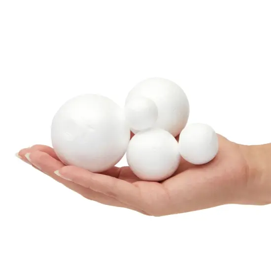 24 Piece DIY Solar System Model Kit with 14 White Foam Balls and 10 Bamboo Sticks for Science Projects {3}