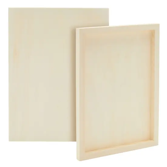 18 Pcs Set Canvas Painting Supplies Kit with 2 Wood Canvas Panel Art Boards 9x12 in, 12 Acrylic Paint Tubes, 3 Brushes and 1 Palette Multicolor {4}