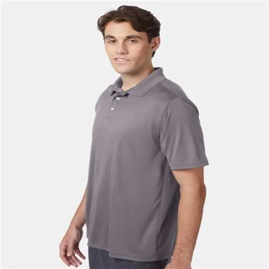 Hanes&reg; Cool DRI Polo Dark Heather {5}