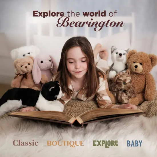 Bearington Collection Baby Lil' Bunny, 5.5 In Plush Bunny Rabbit Stuffed Animal, Soft Baby Rattles and Plush Rings Gift, For Ages 0-14 Blue {6}