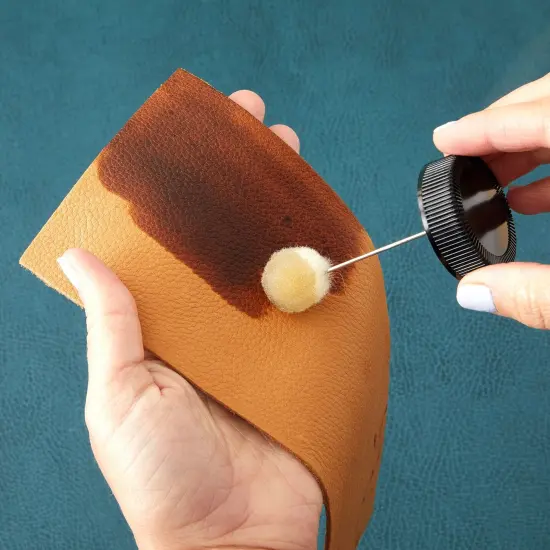 6-Pack Clear Bottle Wool Daubers with Ball Brush for DIY Projects, Arts and Crafts, Gluing, Leather Dye Tool with Applicator, Plastic Empty Bottle (120 ml Capacity) {3}