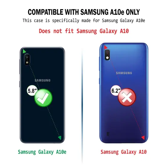 For Samsung A10e Case, Matte Clar Soft Flexible TPU Ultra Slim Phone Case Skin, Anti-Scratch Anti-Fingerprint Shockproof Compatible with Samsung Galaxy A10E 5.8 Inch 2019 by Insten Clear {4}