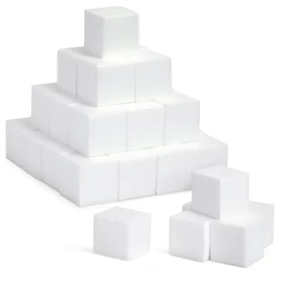 Genie Crafts -Craft Foam Blocks - 36-Piece Polystyrene Blocks White {1}