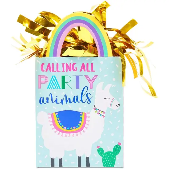 Llama Gift Bag Balloon Weights, Birthday Party Decorations (6 oz, 6 Pack) Black {6}