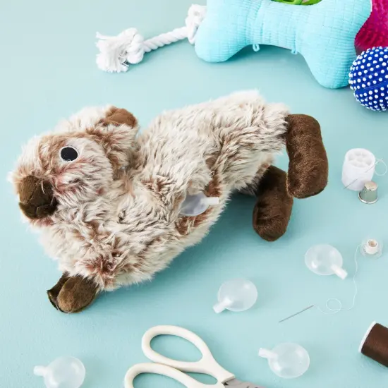 100 Pack Replacement Squeakers for Dog Toys, 1.3 Inch Noise Maker Inserts Clear {2}