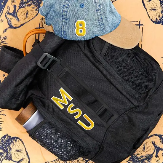 Gold Alphabet Letter and Number Iron On Patches for Clothing (82 Pieces) {4}