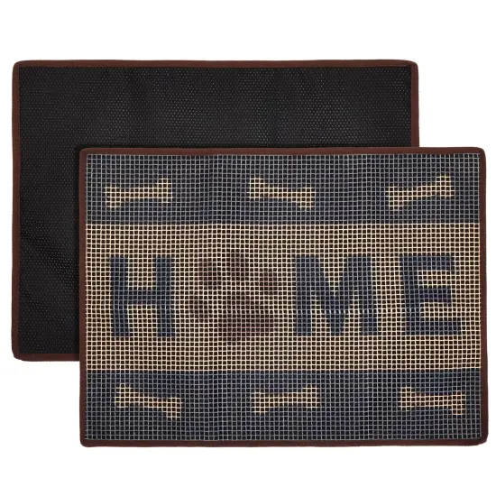 Dog Latch Hook Rug Kits for Adults and Kids Beginners with Printed Canvas, Colorful Yard - DIY Craft Hooking Needlework Multicolor {4}