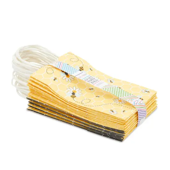 Bumble Bee Party Favor Bags for Baby Showers, Gender Reveal (24 Pack) Yellow {4}