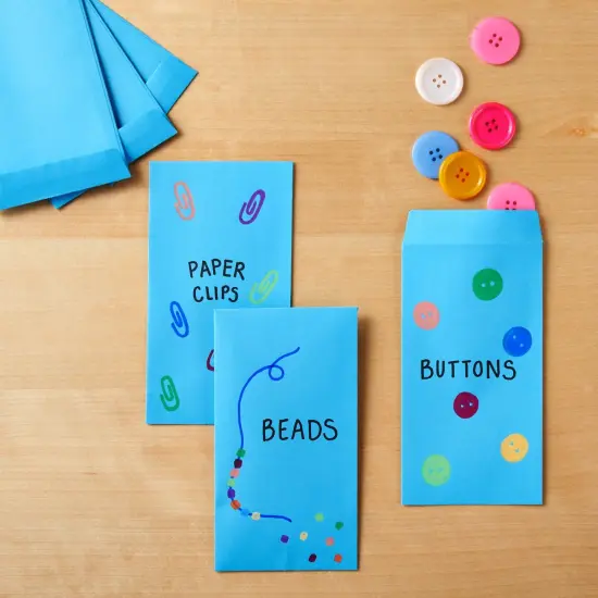 100 Pack Blue Money Envelopes for Cash, Payroll, Money Saving, Coins, Currency, 100GSM (3.5 x 6.5 In) {4}