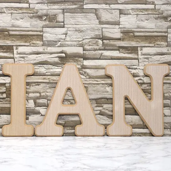 Wood Wall Decor, Wooden Letter Q (12 in) White {5}