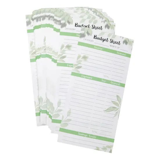 120 Pack Budget Planner Sheets for Cash Envelopes and A6 Binder, Expense Money Tracker (6.5 x 3.12 in) White {5}