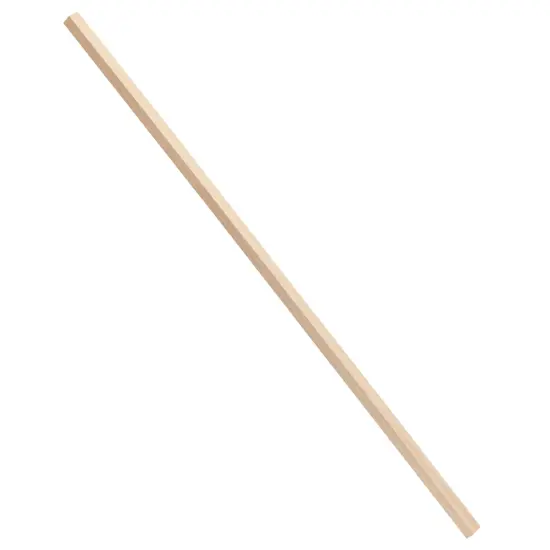 25 Pack Square Wooden Dowels for Crafting, Unfinished Hardwood Sticks for DIY Supplies (1/4 x 12 Inch) Brown {4}