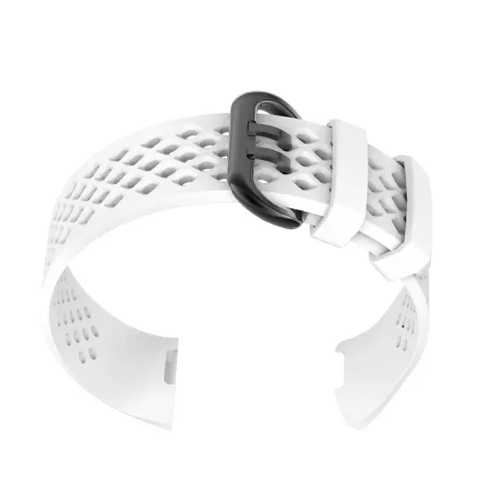 Insten Silicone Watch Band Compatible with Fitbit Charge 3, Charge 3 SE, Charge 4, and Charge 4 SE, Fitness Tracker Replacement Bands for Men and Women (White) {3}