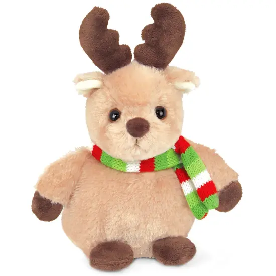 Bearington Bucky Reindeer Christmas Stuffed Animal, Christmas Plushies, 7 Inch Plush Reindeer, Ideal Stuffed Christmas Animals Gift for Toddlers, Kids & Teens, For Ages 3-14 Brown {1}