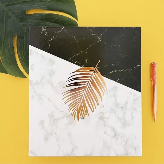 Paper Junkie Planner Binder (10 x 11.5 in, Marble Design, 3-Rings, Pack of 2) White {3}