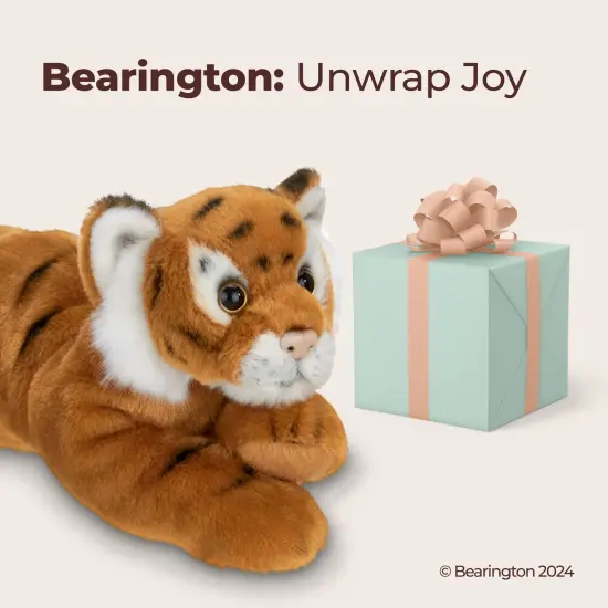 Bearington Lil' Saber Small Plush Stuffed Animal Tiger, 9 inches, For Ages 3-14 Brown {5}