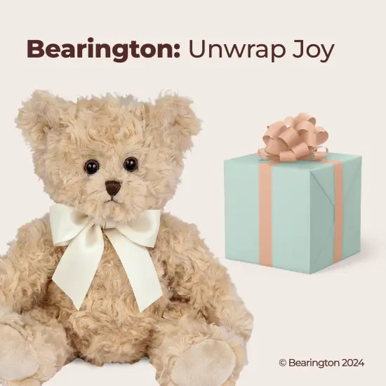 Bearington Collection Lil' Tate Teddy Bear Stuffed Animal 12 In - Teddy Bears Plushies - Vintage Bear Plush for Baby - Old Fashioned, For Ages 3-14 Brown {5}