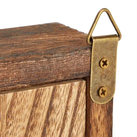 Wood Honeymoon Fund Box Wedding Gifts, Shadow Piggy Bank, Rustic Home Decor Supplies (7x7 In) Brown {6}